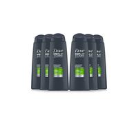 Dove Men+Care Fresh Clean 2 in 1 Shampoo and Conditioner cleansing shampoo with caffeine and menthol for deeply cleansed, revitalised hair 6x 400 ml