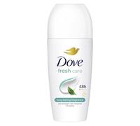 Dove Fresh Care Women's Antiperspirant Deodorant Roll On for 48 Hour Sweat Protection and Long-Lasting Fragrance with ¼ Moisturising Cream 50 ml, Pack of 6