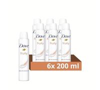 Dove Fruity Fresh Women's Antiperspirant Deodorant Body Spray for 48 hour sweat and odour protection with ¼ moisturising cream 200 ml, Pack of 6