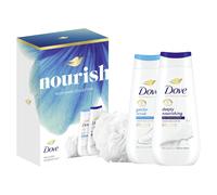 Dove Gift Set Nourish Duo with two body washes and a 225 ml, Multicolor