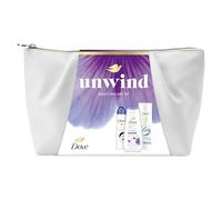Dove Unwind Beauty Bag Collection Mixed body wash, body lotion and anti-perspirant perfect for any occasion 3 piece