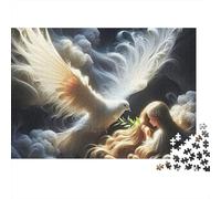 Dove Girl 1000 Piece Jigsaw Puzzle For Adults Challenging Game Stress Relief Puzzle Exercise The Memory of The Brain for Adults And Kids, Age 12 Years Up 500pcs (52x38cm)