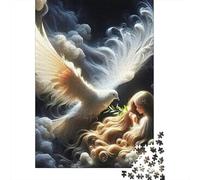 Dove Girl 1000 Piece Jigsaw Puzzle For Adults Family Challenge Toys Stress Relief Puzzle Exercise The Memory of The Brain for The Whole for Women, Gifts for Men 500pcs (52x38cm)