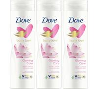 Dove glowing lotus Flower & Rice Milk body lotion 250ml (Pack of 3)