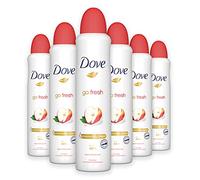 Dove Go Fresh Apple & White Tea, Women's Anti Perspirant Deodorant Aerosol Spray 250ml, Pack of 6