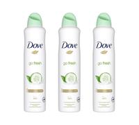 Dove Go Fresh Deodorant Cucumber and Green Tea AP Spray For Women, 3x150ml - Green