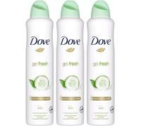Dove Women Anti-Perspirant Deodorant Spray, Cucumber & Green Tea, 3 Pack, 250ml