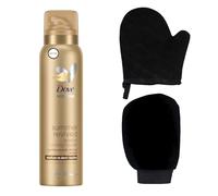 Dove Gradual Tan Medium to Dark Tanning Mousse 150ml with Lavarion Exfoliating Glove and Self Tan Mitt - Complete Self Tanning Kit for Smooth, Streak-Free Bronzed Skin and Long-Lasting Natural Glow