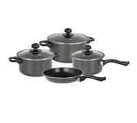 Dove Grey 7 Pcs Non Stick Cookware Cooking Pot Frying Pan Saucepan Set