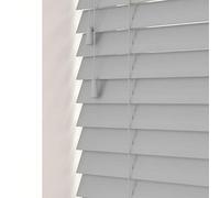Dove Grey Faux Wood Venetian Blind 50mm Slats - 230cm Width x 120cm Drop