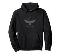 Dove Hunting Flock Finder - Bird Spotting Adventure Pullover Hoodie, Adult Unisex, Black, S