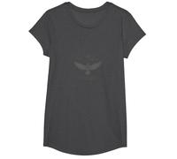 Dove Hunting Flock Finder - Bird Spotting Adventure T-Shirt, Girls, Dark Heather Grey, XS