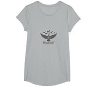 Dove Hunting Flock Finder - Bird Spotting Adventure T-Shirt, Girls, Heather Grey, XS