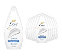Dove Hydrate Body Wash 0% Sulfate SLES for Women Made with Naturally Derived Cleansers and Plant Based Moisturiseres Gently Cleanses for Softer and Smoother Skin, 450ml Pack of 12