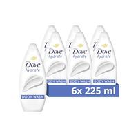 Hydrate 'Body Wash' for Softer & Smoother Skin, 6x 225ml Dove White One Size