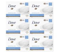 Dove Hypoallergenic Beauty Cream Bar 3 in-1 Cleanses, Moisturises and Nourishes Sulphate-Free Bath Soap for Soft and Smooth Skin, Specially Made for Sensitive Skin 2x90g, 6 Pack