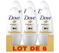 Dove Invisible Dry Anti-Perspirant Deodorant Roll-On, 50 ml, Pack of 6