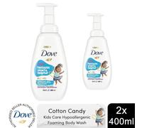 Dove Kids Care Body Wash Cotton Candy Foaming Wash, 4x400ml