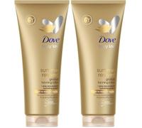 Dove Light to Medium Self Tan Lotion 1 Gradual Tan Lotion For Sun-Kissed Skin Tanning Lotion For All Skin Types 200 ml (Pack of 2)