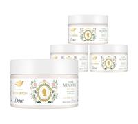 Dove Limited Edition Bridgerton Body Scrub, Love & Meadows Exfoliator 225ml,4 Pack - Infused with 1/4 Moisturising Cream for Instant Soft & Smooth Skin