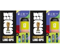 Dove, Lynx, Sure Gift Set Hydrate Water Bottle with an advanced anti-perspirant, body wash, body spray & limited edition water bottle Freshest Line-Ups for him 3 piece (Pack of 2)