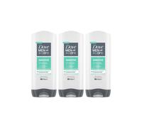 Dove Men+Care 3-In-1 'body, Face & Hairwash' Sensitive 400Ml, 3Pk In White White One Size