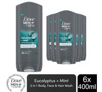 Men+Care 3-in-1 'Hair, Body & Face Wash' Eucalyptus,3x400ml Dove Grey One Size