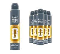 Dove Men+Care Advanced Anti-Perspirant Aerosol, Active Comfort 200ml, 6 Pack - Triple Action Moisturising Formula, 72H Odour & Sweat Protection