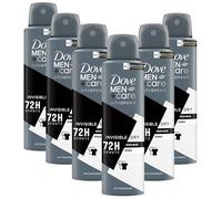 Dove Men+Care Advanced Antiperspirant Invisible Dry Against White Traces Protects 72 Hours from Body Odour and Sweat 150 ml Pack of 6