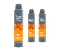 Dove Men+Care Advanced Sandalwood + Vanilla Anti-Perspirant Aerosol Men's Deodorant Spray with moisturising cream for 72 hour sweat protection and anti-bacterial odour control 200 ml Pack of 3