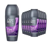 Dove Men+Care Advanced Total Comfort Anti-Perspirant Deodorant Roll On for Men 50ml, 12 Pack - 72H Odour Protection & Sweat Defence, long-lasting freshness with Moisturising Cream Formula