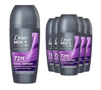 Dove Men+Care Advanced Total Comfort Anti-Perspirant Deodorant Roll On for Men 50ml, 6 Pack - 72H Odour Protection & Sweat Defence, long-lasting freshness with Moisturising Cream Formula