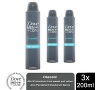 Dove Men+Care Fresh deodorant for men with 1/4moisturising cream Antiperspirant Aerosol for 48h sweat and odour protection 200ml