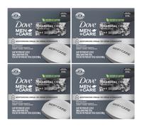 Dove Men + Care Bar Soap Charcoal Clay, 12 Count, 3 in 1 Body Face and Hand Exfoliating, Purifying Bar Soaps for Men, Plant Based with Essential Oils,