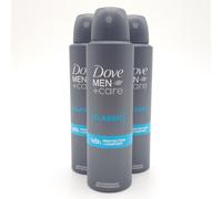 DOVE MEN+CARE CLASSIC ANTI-PERSPIRANT DEODORANT 150ML 3 OR 6 PACK