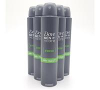 DOVE MEN+CARE FRESH ANTI-PERSPIRANT DEODORANT BIG 200ML CAN 3 OR 6 PACK