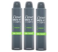 Dove Men+Care Fresh Antiperspirant Deodorant Spray for 48H Protection 200ml, 3pk