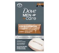 DOVE MEN + CARE Hidratante Coco + C?tricos Hand & Body Face + Shave Bar 6 Count for Hydrated Skin 3.75 oz