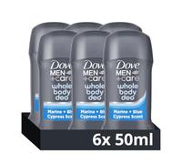 Dove Men+Care Marine&Blue Cypress 48hr Whole Body Deodorant Stick 6x 50 ml
