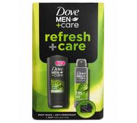 Dove Men+Care Refresh+Care Duo & Manicure Gift Set body wash, anti-perspirant, tweezers and nail clippers perfect gifts for him 2 piece