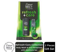 Dove Men+Care Refresh, Extra Fresh Body Wash, Deodorant and Manicure Gift Set