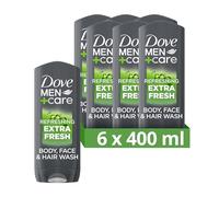 Men+Care 'Body & Face Wash' Extra Fresh, Refreshing,3x400ml Dove Grey One Size