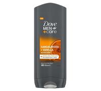 Dove Men+Care 3 in 1 Body, Face & Hair Wash Sandalwood + Vanilla 400ml, 3 Pack