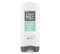 Dove Men+Care Sensitive 3-in-1 Hair, Face and Body Wash Body Cleanser shower gel with 24 hour nourishing MicroMoisture technology for healthier, smoother-feeling skin 400 ml