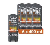 Men+Care 'Hair, Face & Body Wash' 3 in 1 Endurance, 3x400ml Dove Grey One Size