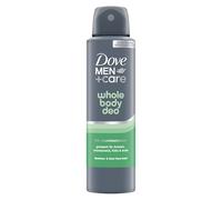 Dove Men+Care Whole Body Deodorant with Bamboo and Aloe Vera Fragrance, Dermatologically Tested Deodorant for Armpits, Intimate Area, Feet and More, 150 ml