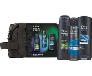 Dove MenCare Essentials Washbag Collection Gift Set body wash 2in1 shampoo cond