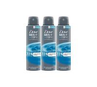 Dove Men's 3x Men+Care 'Antiperspirant' Deo 72H Protection - 150 ml in Grey