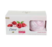 Dove Milk Swirls Vanilla Raspberry Creamsicle Bath Bombs 2.8 oz Twin Pack
