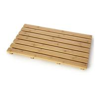 Dove Mill Home Natural Bamboo Rectangular Non-Slip Wooden Bathroom Shower/Bath Duck Board